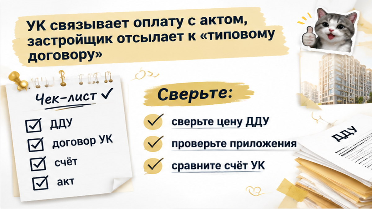 чеклист ошибок vs правильный путь по новостройке в Тюмени: сверьте цену ДДУ, проверьте приложения, сравните счёт УК — иллюстрация к…