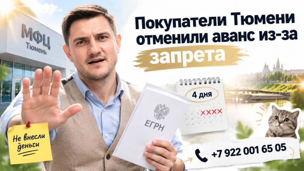 Во вторичке Тюмени — запрет пристава сорвал аванс за 4 дня: что проверить в договоре и эскроу до подписи.