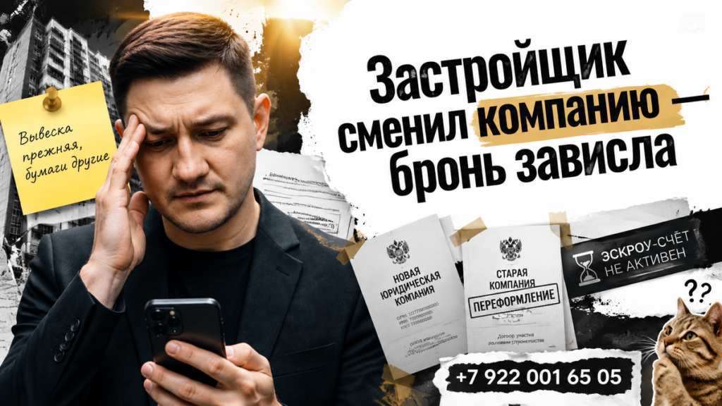 Святослав Шакин — Застройщик сменил компанию — бронь зависла