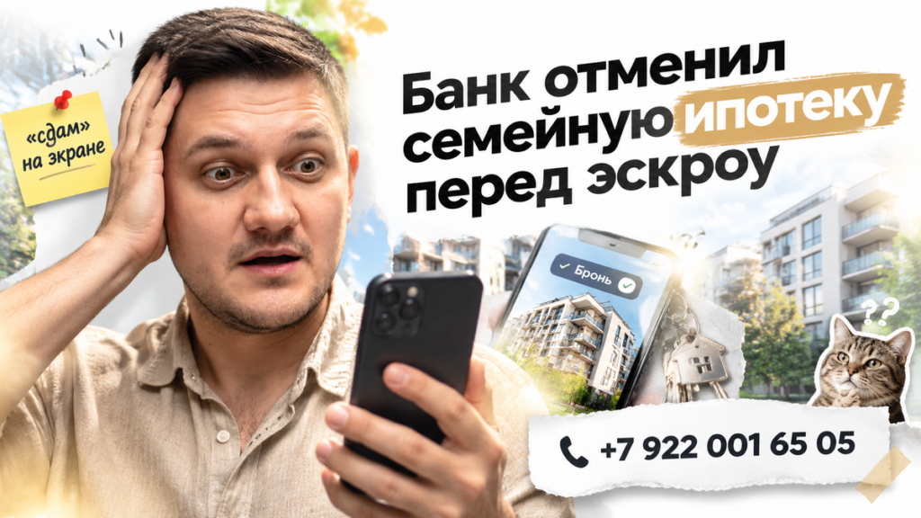 За 4 дня до эскроу новостройка в Тюмени ушла в «сдам» — семейную ипотеку сняли: что проверить в договоре и эскроу до подписи.